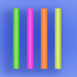 Colossal NEON Straws 6" (50) $5